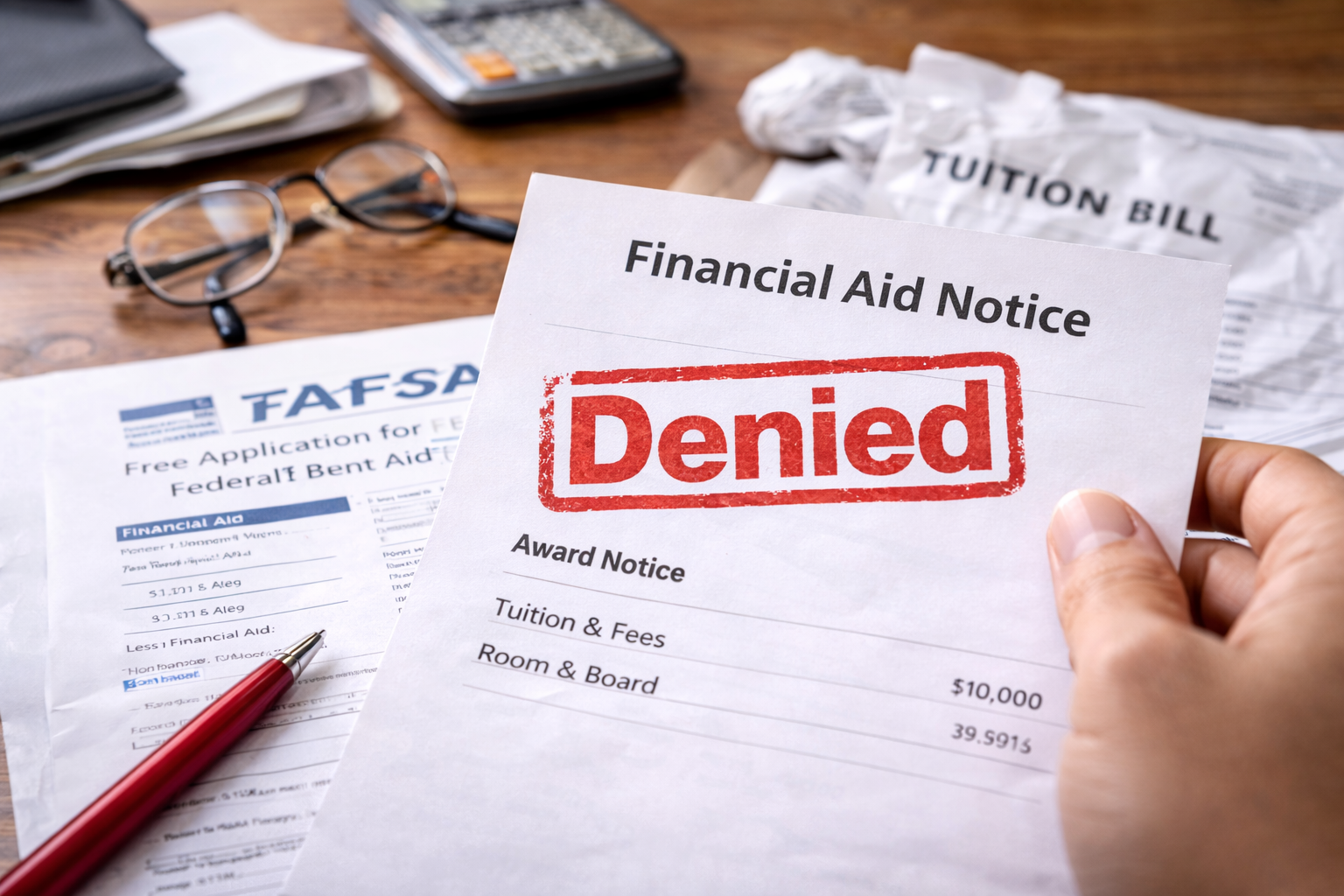 Financial Aid Denied what to do