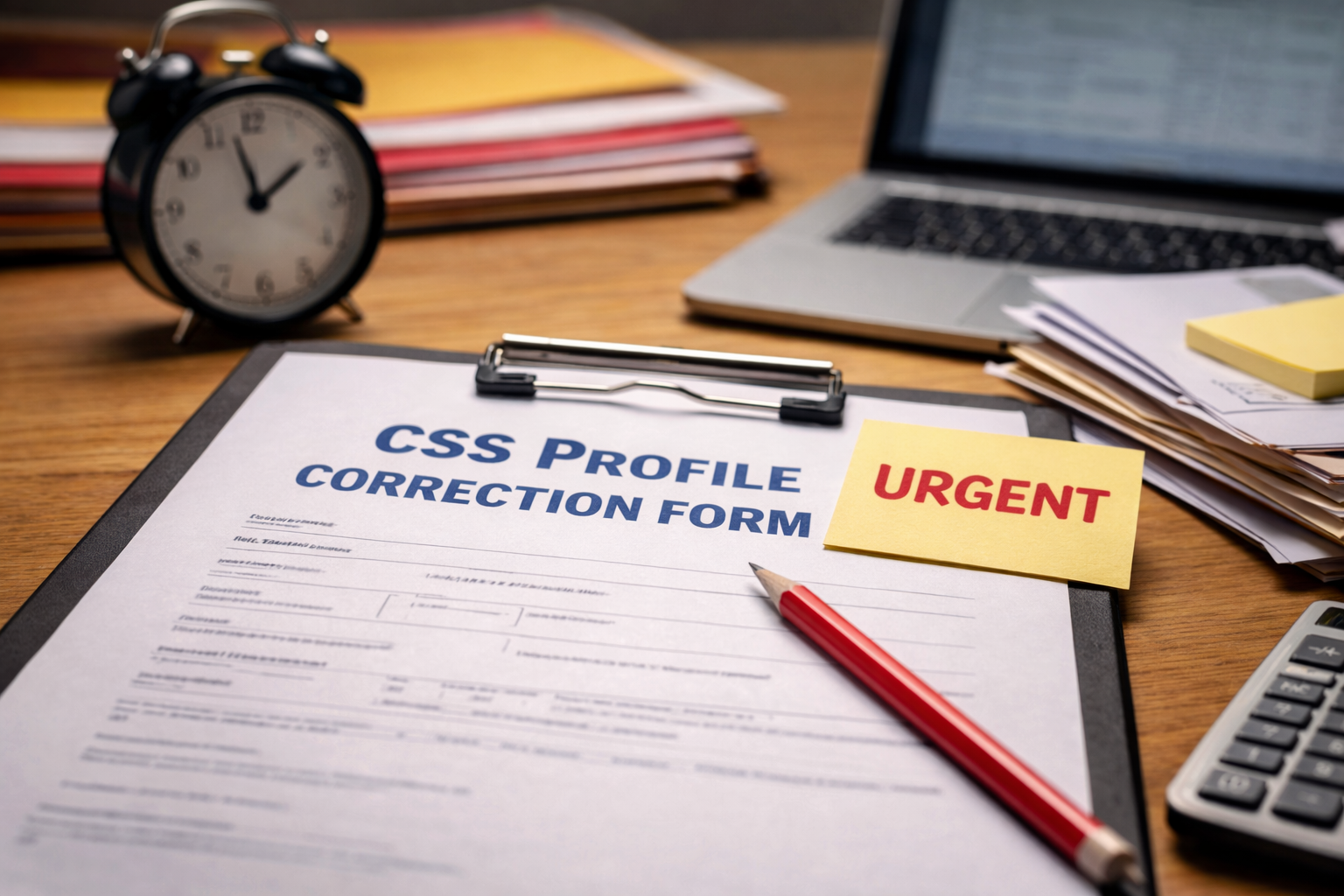 CSS profile correction deadline