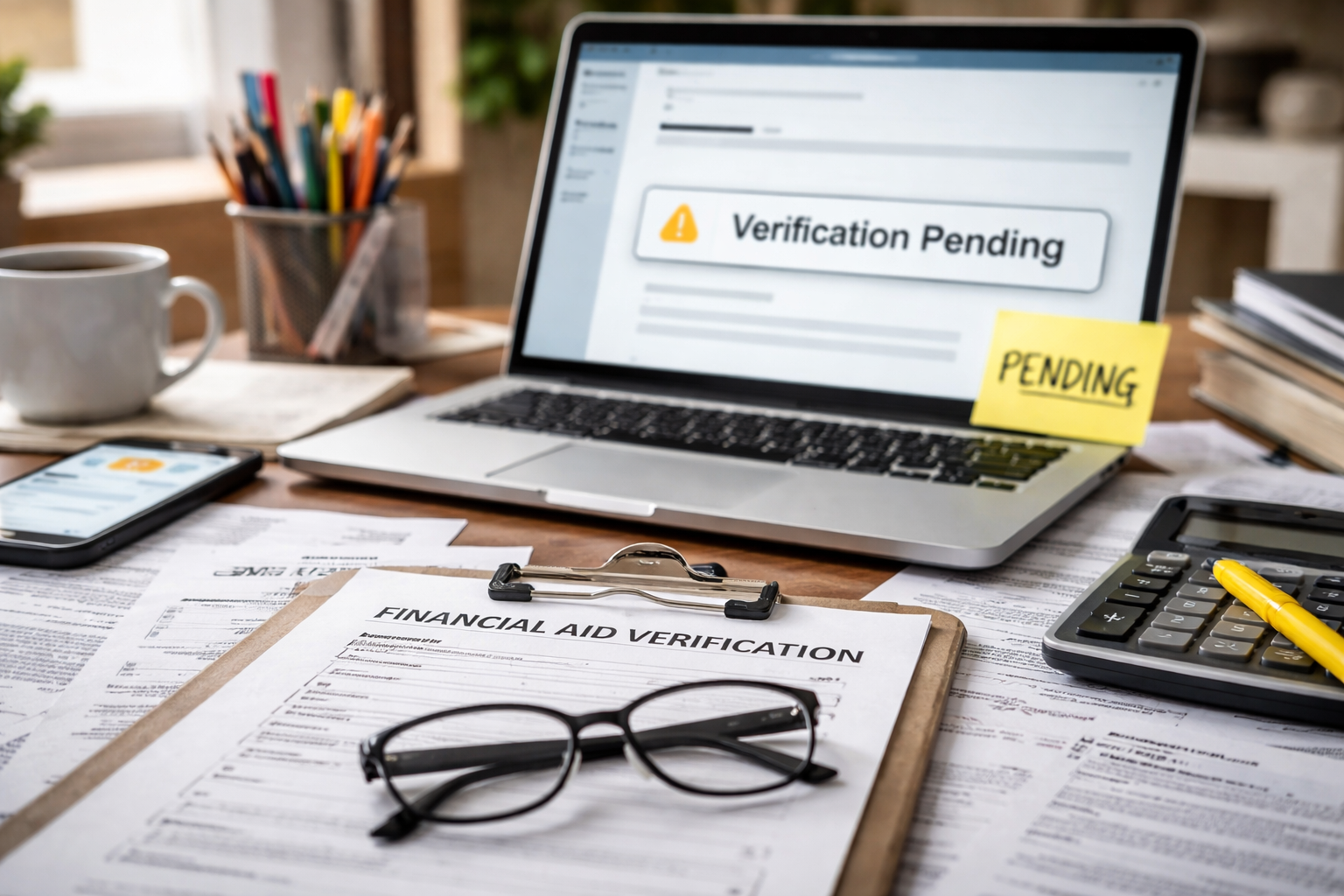 financial aid verification delay what to do