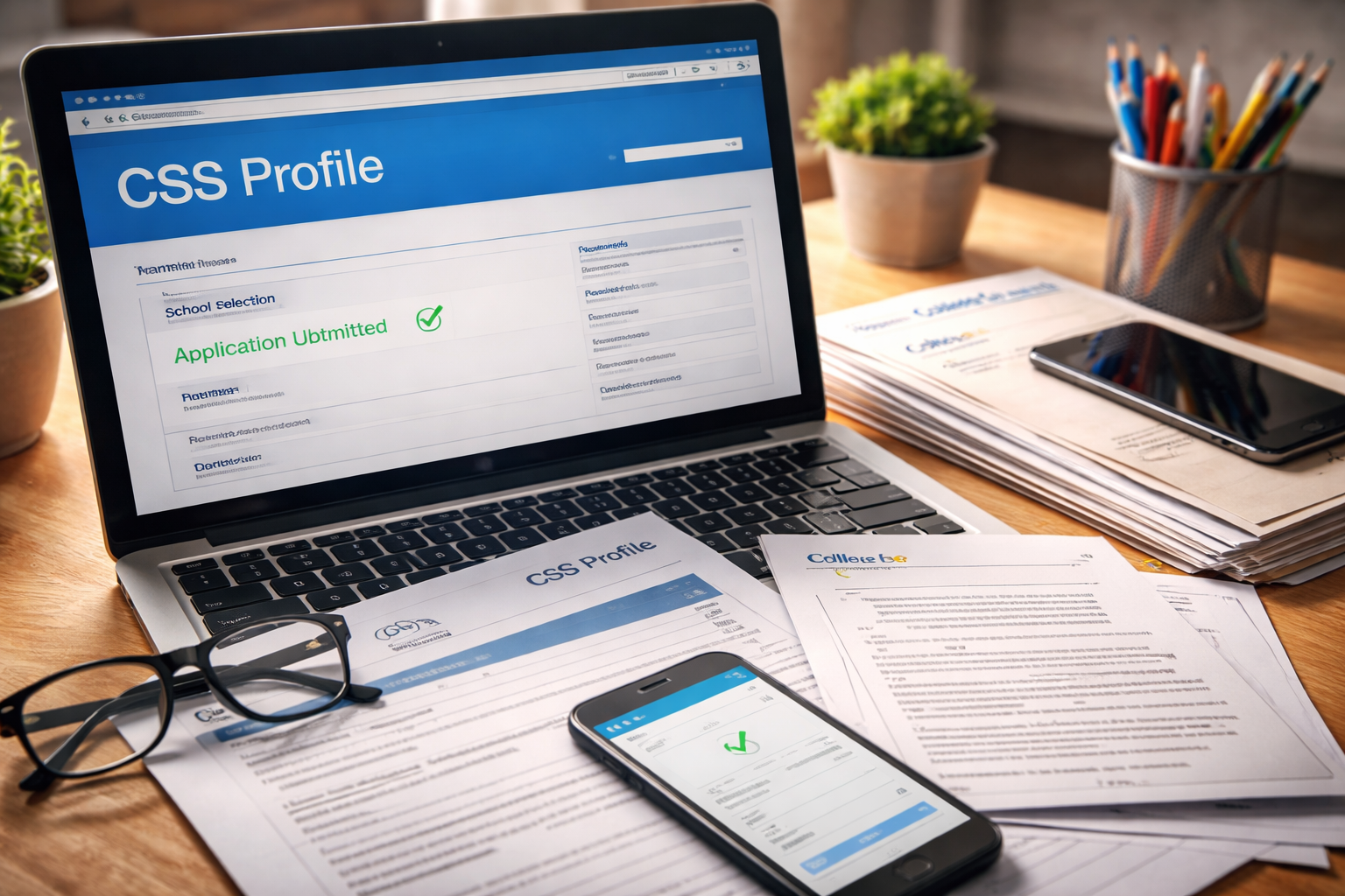 CSS Profile submitted but school did not receive