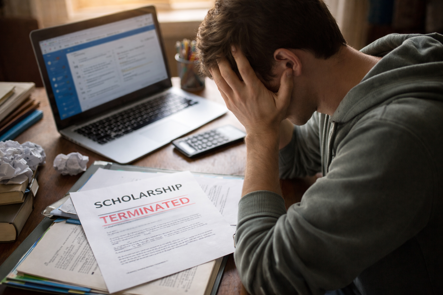 Scholarship lost due to GPA