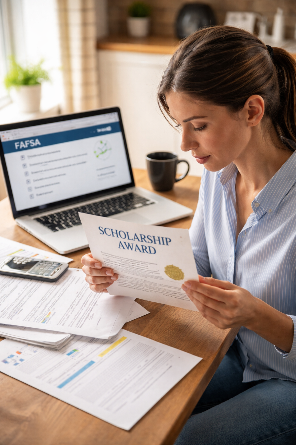 scholarship received after FAFSA submission what to do