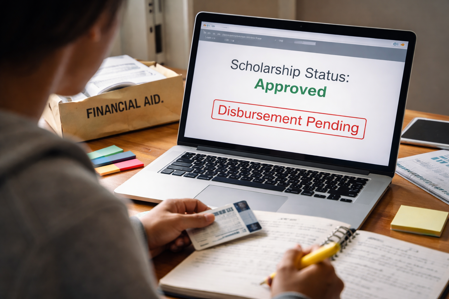 Scholarship Disbursement Delayed After Approval