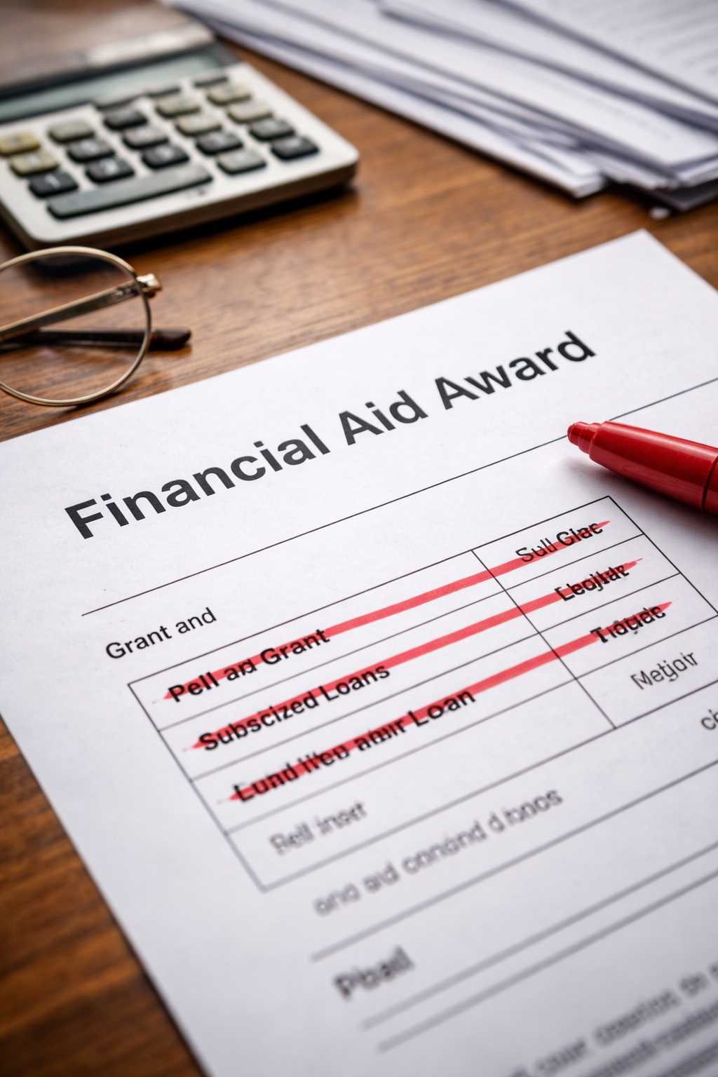 financial aid removed after verification