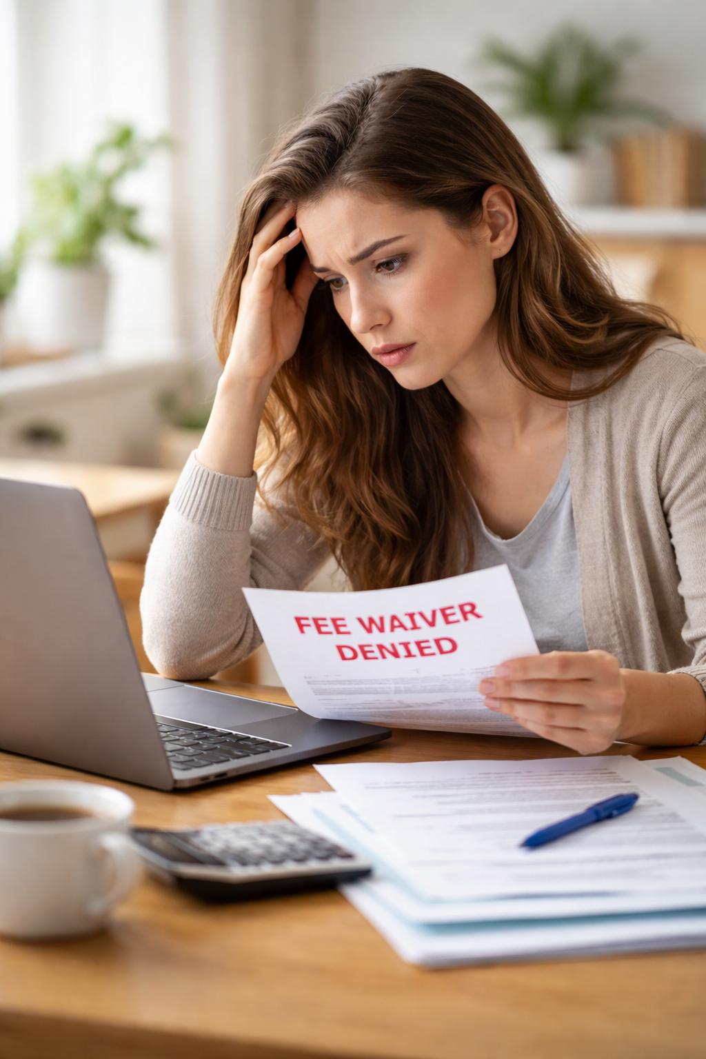 CSS Profile fee waiver request denied next steps