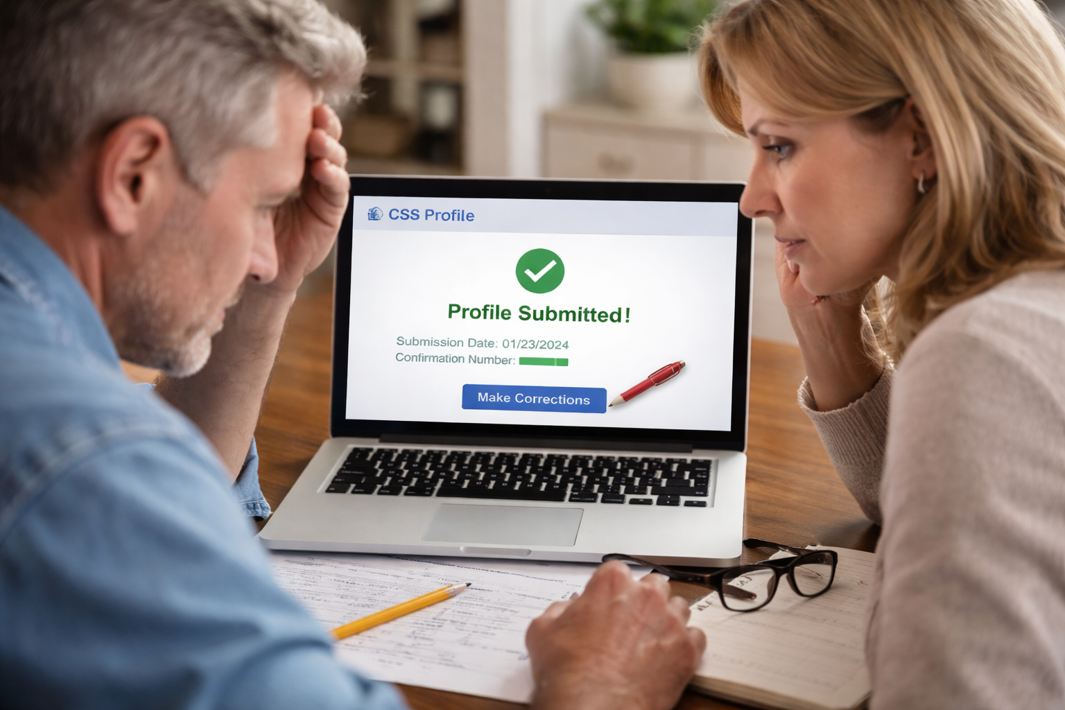 CSS Profile Correction After Submission