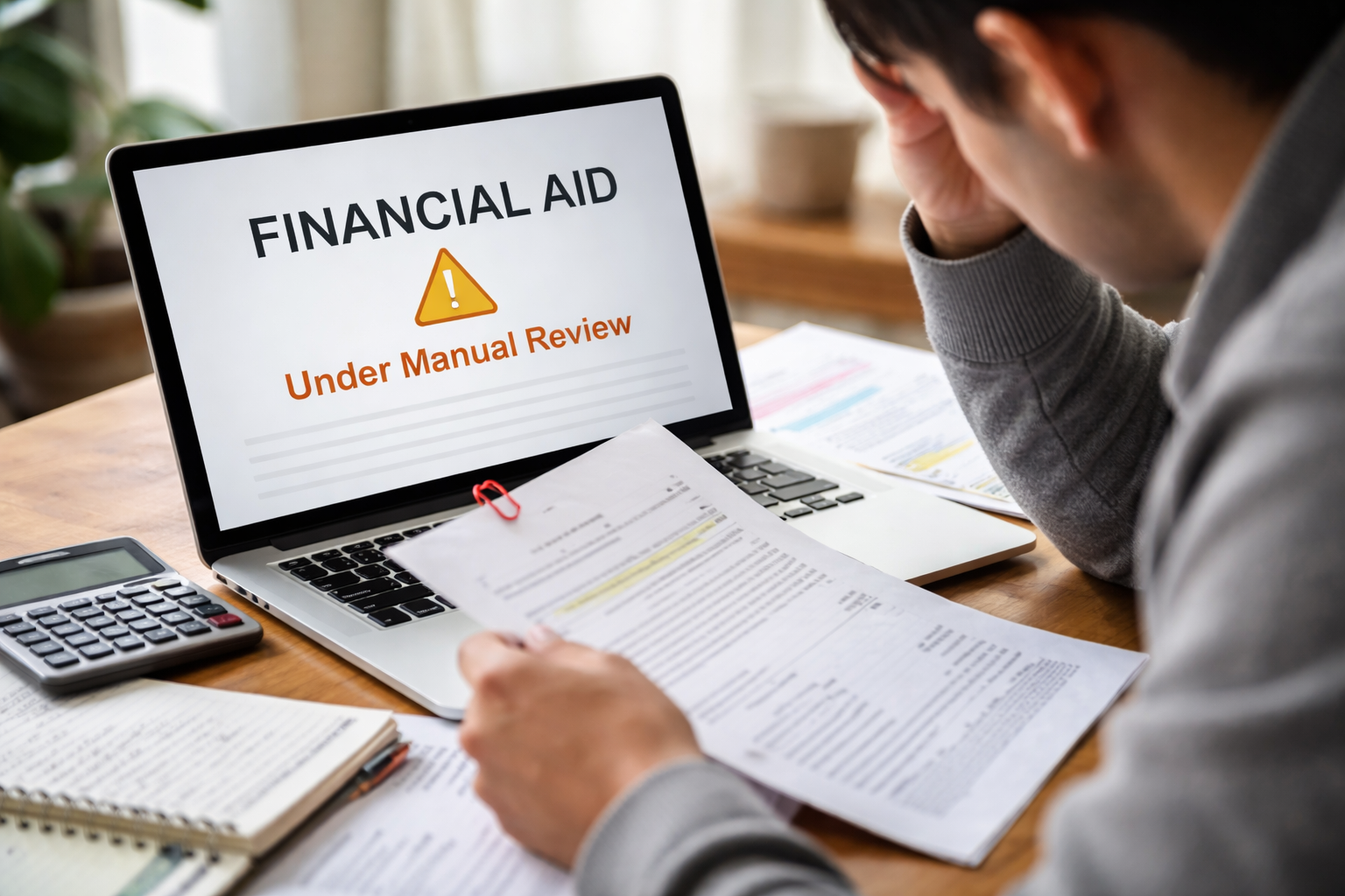 Financial Aid Placed in “Manual Review” After System Recalculation