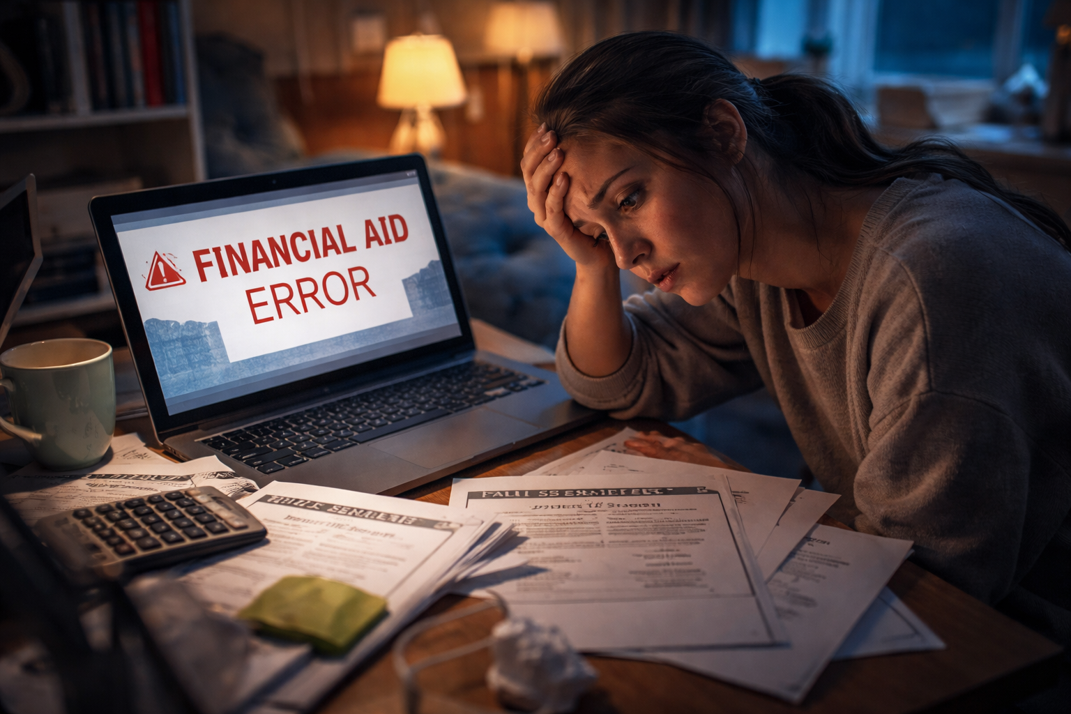 financial aid applied to wrong semester