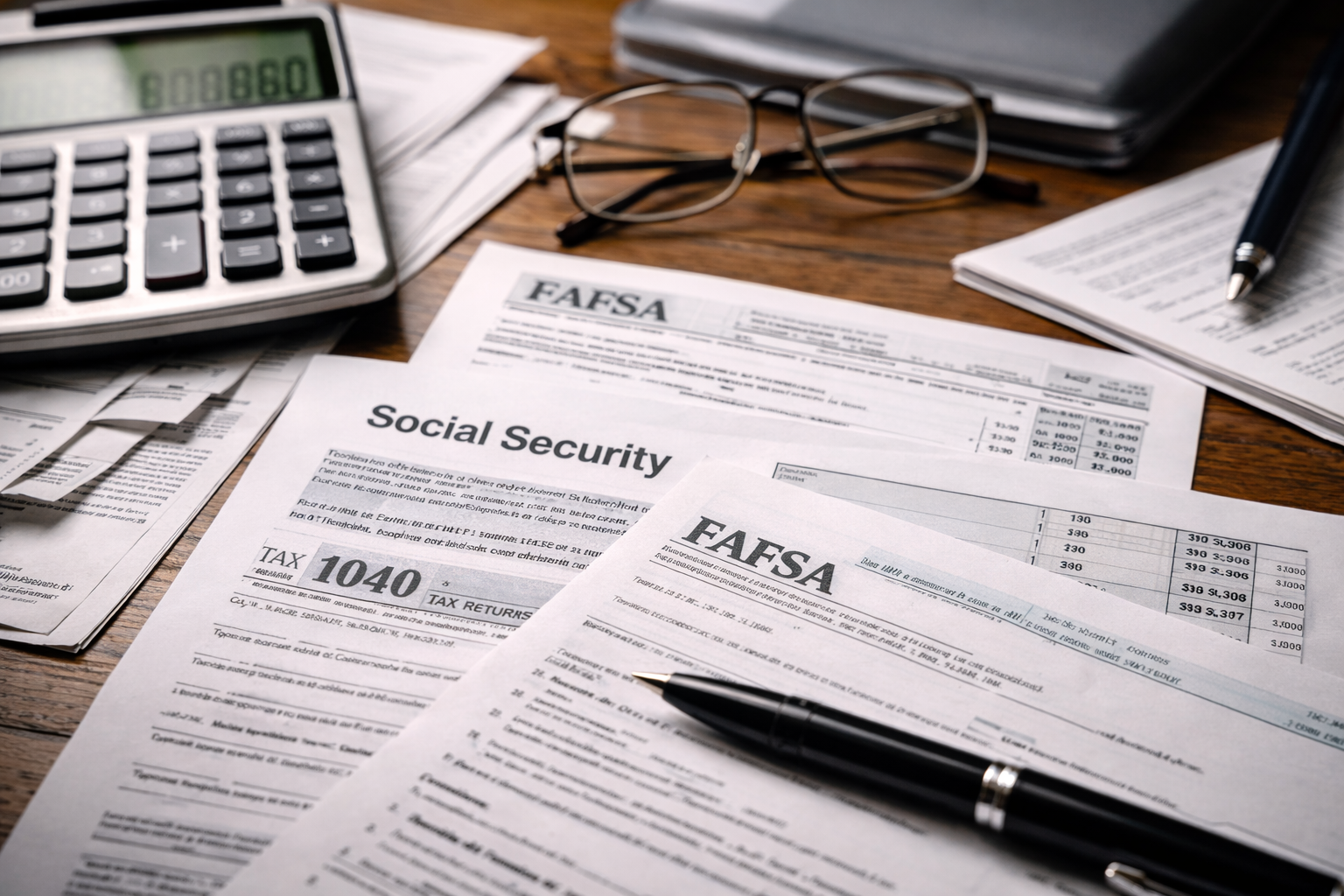 financial aid after parent retirement