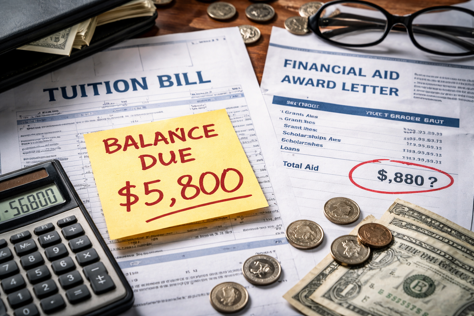 financial aid not enough to cover tuition