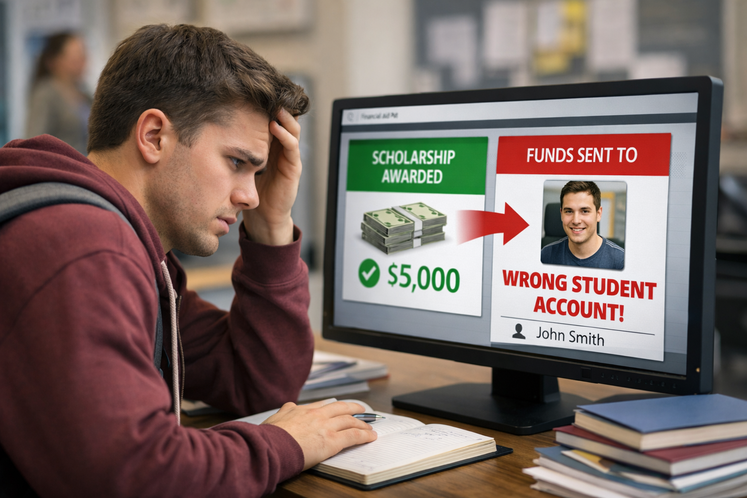 Scholarship Disbursement Sent to Wrong Student Account