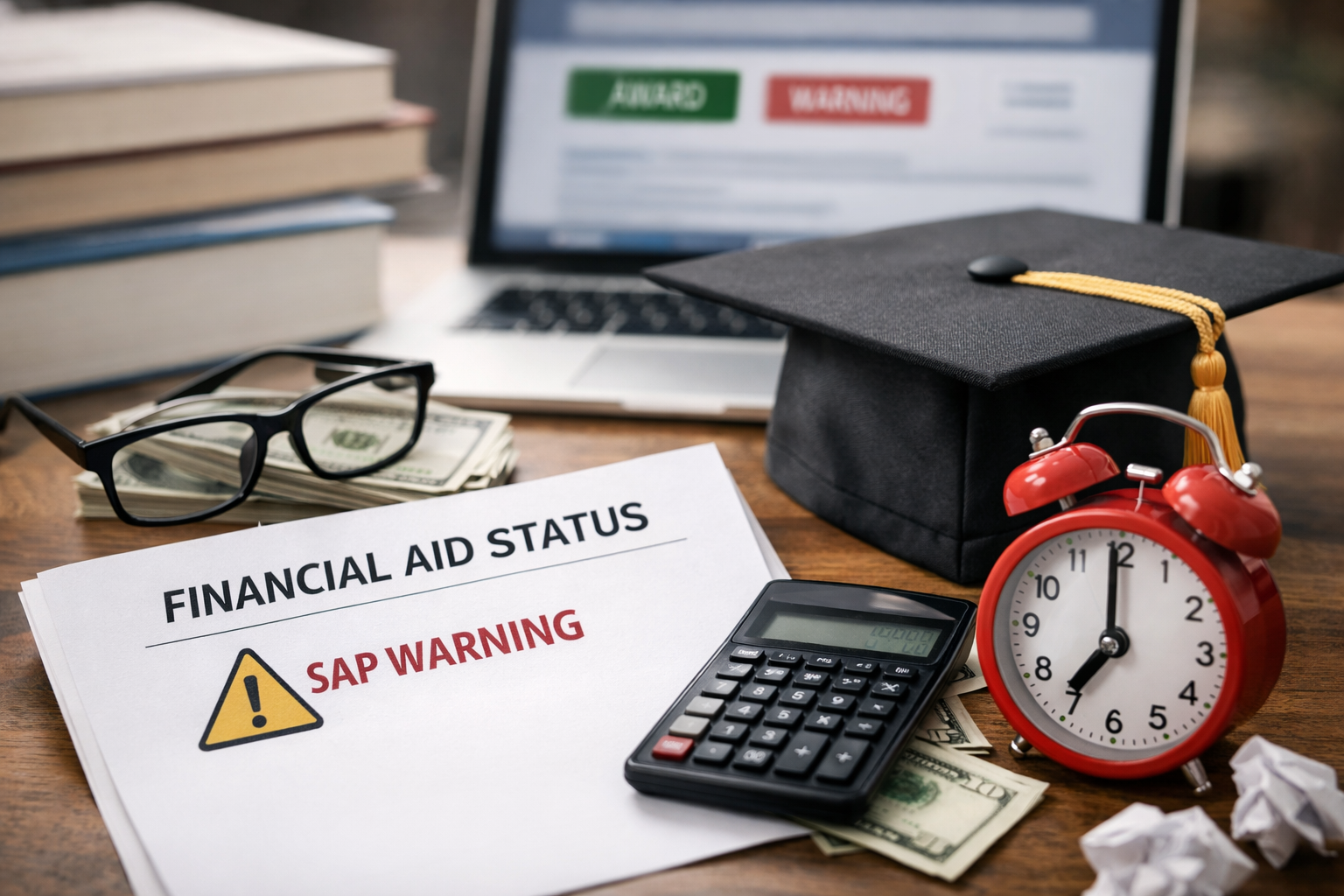 Financial Aid SAP Warning but Still Receiving Aid