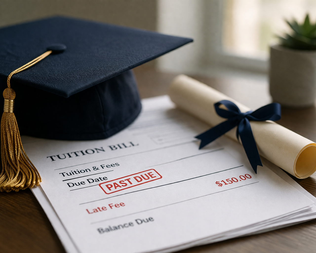 scholarship applied after tuition deadline caused late fee