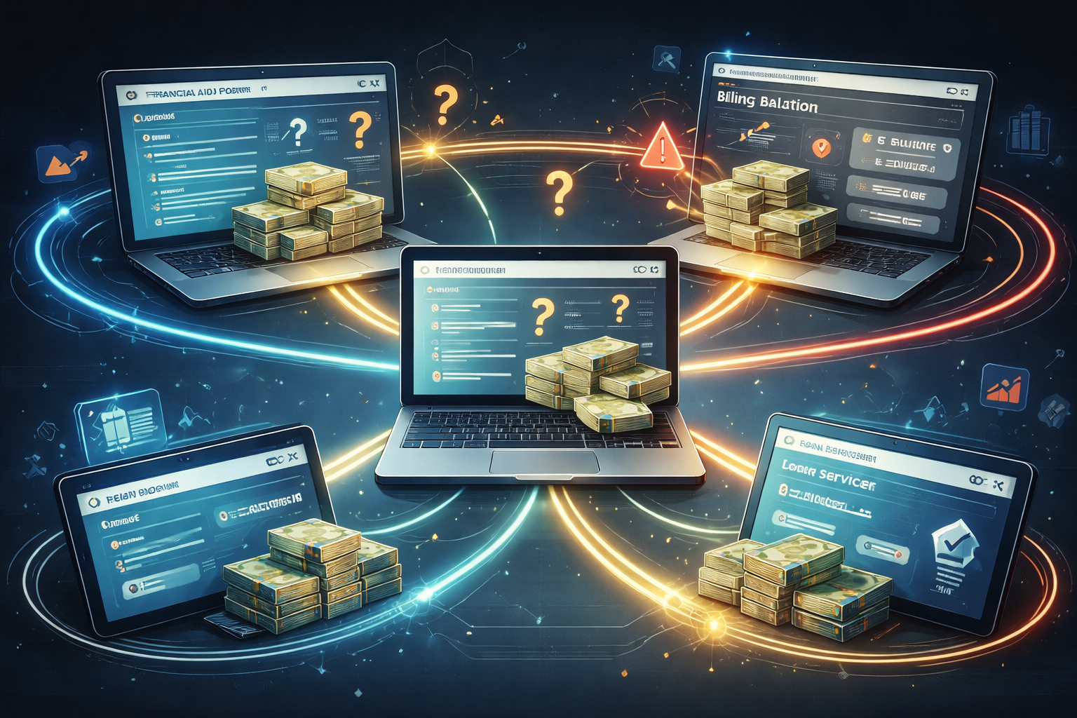 Financial Aid Disbursement Split Across Multiple Systems